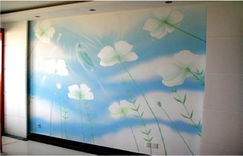 凯里画墙绘怎么画好白云的蓬松感?