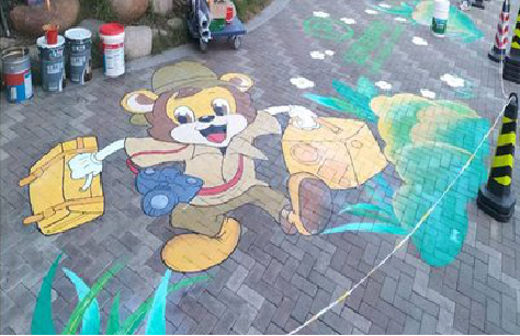 凯里夏季画地面彩绘会遇到的问题