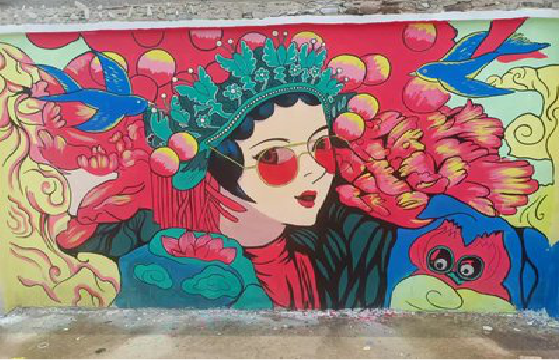 凯里墙体彩绘-网红墙