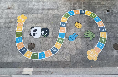 凯里地面游戏彩绘