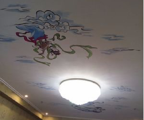 凯里如何快速绘制天花板上的手绘墙？